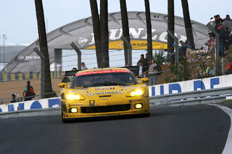 Jan Magnussens Corvette C6.R bar søndag præg af at have kørt mange kilometer i skiftende vejr.